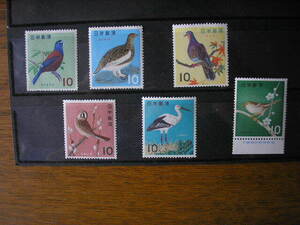 鳥シリーズ切手　６種完　送84円　