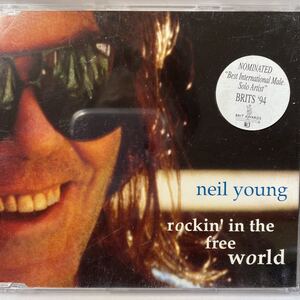 こういうのが意外と入手が困難なんです！輸入盤 CDシングル 未使用新品 廃盤★NEIL YOUNG/ROCKIN IN THE WORLD