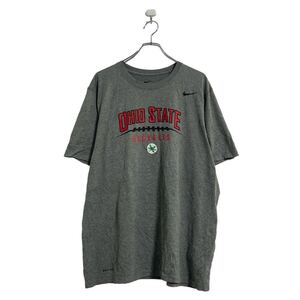 NIKE 半袖 プリント Tシャツ XL グレー ナイキ ビッグサイズ ドライフィット 古着卸 アメリカ仕入 a603-6366