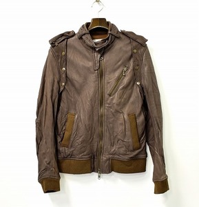 marka マーカ MEMBERS ONLY TYPE LEATHER JACKET BROWN 2 メンバーズオンリータイプ レザージャケット BLOUSON ブルゾン ベスト VEST