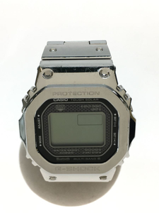 CASIO◆ソーラー腕時計・G-SHOCK/デジタル/SLV/小傷有