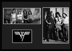 10種類!Van Halen/ヴァン・ヘイレン/ROCK/ロックバンドグループ/証明書付きフレーム/BW/モノクロ/ディスプレイ (3-3W)