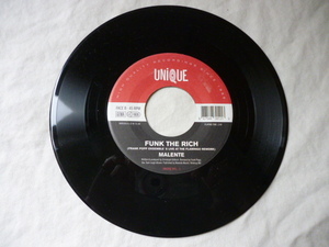 Malente / Funk The Rich レア　7インチシングル　激渋FUNKサウンド Frank Popp Ensemble