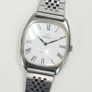 1円 可動品 腕時計 オメガ OMEGA デビル デヴィル 機械式 手巻き メンズ SS ホワイト 同梱不可