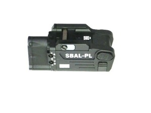 SBAL-PL型ピストルライト黒ストロボ機能20mmレイル用新品ハンドガン用フラッシュライト。