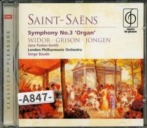 【EMI】サン＝サーンス:交響曲第3番「オルガン」、ヴィドール：オルガン交響曲第5番、第8番　　ロンドン・フィル　　-A847-　CD