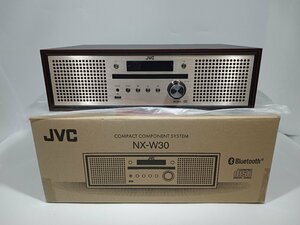 【確認のため開封・未使用】 JVC コンパクトコンポーネントシステム NX-W30 ブラウン 2022年製 Bluetooth対応/ワイドFM対応 [1-5] No.4095