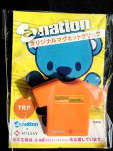 非売品☆a-nation☆マグネット式☆クリップ☆TRF☆オレンジ☆残1