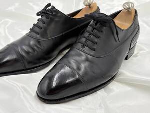 ジョンロブ Johnlobb ★24万SAFFORDストレートチップ プレステージライン黒★７D（LAST型7000－3199）25.5センチ前後