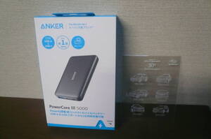 スバル　ロゴ入り　モバイルバッテリー　Anker Power CoreⅢ　5000　非売品