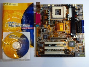 ECS socket370用マザーボードP6VAP-Me(V1.0) VIA Apollo Pro 133A m-ATX ジャンク