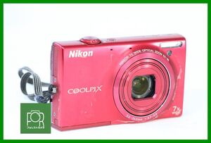 【同梱歓迎】実用難あり■Nikon COOLPIX S6100 レット■バッテリー付き・チャージャーなし■920