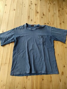 Teva　テバ　ボーダー柄 ポケット付き Ｔシャツ　Lサイズ