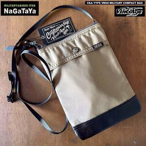 Vin＆Age ヴィンアンドエイジ TYPE VBG9 ミリタリーコンパクト サコッシュBAG ヘビーツイル素材 ベージュ