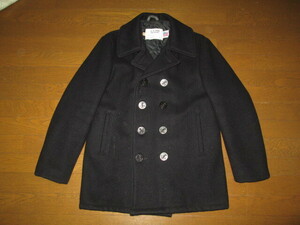 SCHOTT ショット 740N PEA-JACKET ウール ピーコート Pコート 42 XL ジャケット 740 USA製 ブラック 黒