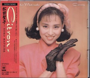 即決68【松田聖子 / Citron シトロン初回盤 32DH-5040 ・3200円盤・ 税表記無】帯付/美品/貴重盤