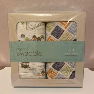 aden+anais organic swaddle オーガニック　スワドル　おくるみ　エイデン エイデンアンドアネイ ２枚入り　未使用品