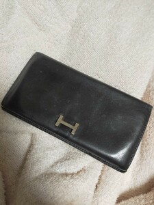 エルメス　HERMES　ベアン　黒　ブラック　ジャンク　財布