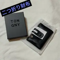 ★新品★TON GNY ブラック 財布 二つ折り財布 メンズ