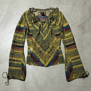 90s 00s Jean Paul Gaultier Mesh Top Blouse archive rare Shirt ジャンポールゴルチエ パワーネット アーカイブ ブラウス シャツ Tシャツ