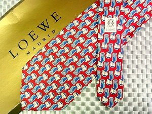 ♪36548C♪良品【女性 パラソル 柄】ロエベ【LOEWE】ネクタイ