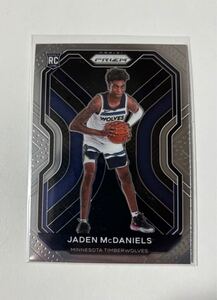 RC ルーキー panini prizm jaden mcdaniels wolves