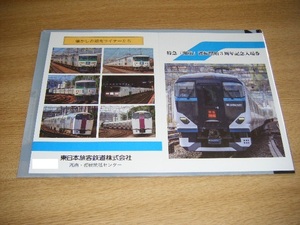 【JR東日本】特急「湘南」運転開始3周年記念入場券1セット クリアファイル(カーブVer.)付