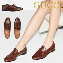 現行品♪　GUCCI グッチ【ヨルダーン】ホースビットモカシン　スリッポン　コードバンレザー　ブラウン　37 1/2　定価¥141,900