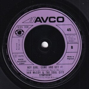 Van McCoy & The Soul City Symphony - The Hustle / Hey Girl Come And Get It (A) SF-L619