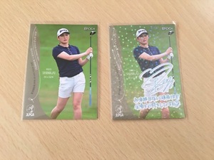 2024 JLPGA ROOKIES&WINNERS 新海美優 プリントサイン＆レギュラー