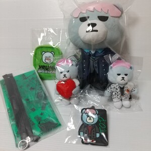  BIGBANG KRUNK [ TOP ] BIGぬいぐるみ・マスコット・アップリケポーチ・クリアポーチ・ラバーチャーム 計6点(未使用)