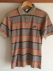 1980年代製 NIKE VINTAGE POLO ナイキ ヴィンテージ ポロシャツ アメリカ製 美品 M NIKE SPORTS WEAR