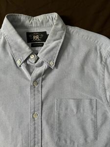 【名作】極美品 RRL B.D OXFORD SHIRTS ダブルアールエル サックスブルー ライトブルー オックスフォード シャツ 2012年製 M