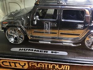 ハマーH2 絶版 プレミアム 限定メタリック 1/24 プラチナモデル DUB CITY hummer GM リミテッドエディション