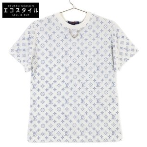 美品/国内正規/22年 LOUIS VUITTON ルイヴィトン RW223W UYZ FKTS21 エスカル プリンテッド モノグラム 半袖TシャツS レディース