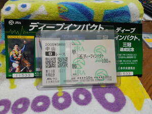 ディープインパクト　50回有馬記念と三冠達成記念入場券