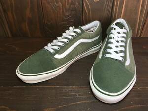 ★VANS バンズ 国内企画 OLD SKOOL オールドスクール カーキ×白 コーデュロイ 28.0ｃm 極美品 Used 検 SK8 ハーフキャブ ERA スリッポン