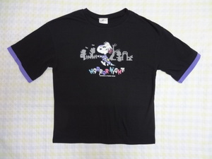 【早過ぎ！ 歳末セール】 【廃盤】 USJ 限定★スヌーピー/Tシャツ Mサイズ ブラック/ハロウィン 2021/ゾンビスヌーピー★送料360円