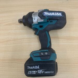 中古品 マキタ makita 充電式インパクトレンチ 18V TW1001D バッテリー BL1860B 工具・電動工具