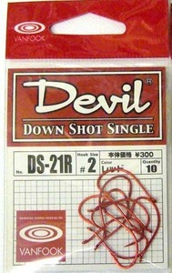 ヴァンフック DEVIL 　DS-21R レッド size2 8