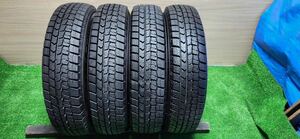 中古タイヤ　DUNLOP WINTERMAXX WM02 145/80R13 75Q 2021年製造　軽自動車　バリ溝　送料無料　スタッドレス A203