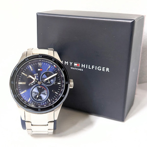 【19304】★極美品★ 稼働品 TOMMY HILFIGER トミーヒルフィガー 腕時計 クォーツ Qz 電池 TH.384.1.34.2739 アナログ メンズ 服飾雑貨