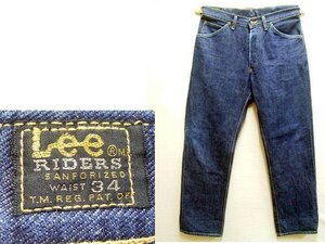 ◇即決[W34]濃紺 Lee VINTAGE 2000 200B サイド黒タグ 14oz 片耳 90年代製 Archives前身 デニム パンツ■3764