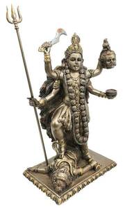 戦いの神 カーリー　ヒンズー教彫刻置物神話インド宗教仏像死神