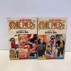 One Piece ワンピース 英語 オムニバス版 1-6巻 2冊セット