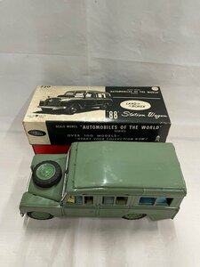 【中古傷汚れ有】萬代屋 LAND ROVER 88 Station Wagon ブリキ ミニチュア 自動車 バンダイ ビンテージ BANDAI 730 希少