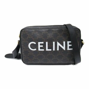 セリーヌ トリオンフ ショルダーバッグ ブランドオフ CELINE キャンバス ショルダーバッグ コーティングキャンバス 中古 レディース