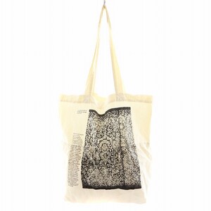 スズキ タカユキ suzuki takayuki printed cotton bag トートバッグ ハンドバッグ ショルダーバッグ ベージュ 黒 ■OF レディース