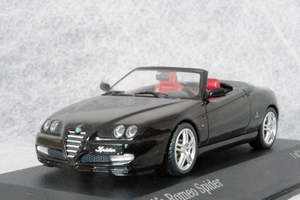 ● 1/43 アルファ ロメオ 〓 スパイダー / 2004 ブラック 〓 Alfa Romeo MINICHAMPS