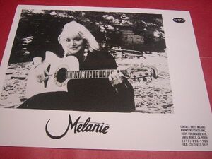 【稀少】公式プロモフォト 大判写真 メラニー・ソフィカ MELANIE RHINO RECORDS OFFICIAL PROMO PHOTO